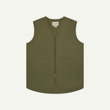 3036 Drill Zip-Up Vest | Moss