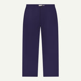 5022 Herringbone Barrel Leg Pants | Deep Indigo