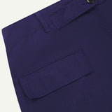 5022 Herringbone Barrel Leg Pants | Deep Indigo