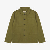 3001 Linen Blend Overshirt | Woodland Green