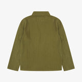 3001 Linen Blend Overshirt | Woodland Green