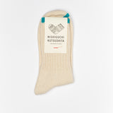 Boston Silk/Cotton Socks | Marshmallow Cream