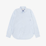 6013 Long Sleeve Oxford Shirt | Baby Blue Pinstripe