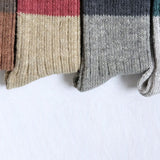 Boston Wool/Cotton Slab Socks | Red