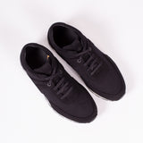 Low Seed Runner | Black Vegan Suede + Canvas