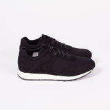 Low Seed Runner | Black Vegan Suede + Canvas