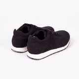 Low Seed Runner | Black Vegan Suede + Canvas
