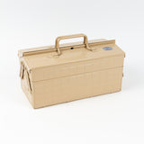 Steel Two-Stage Toolbox - 35cm Beige
