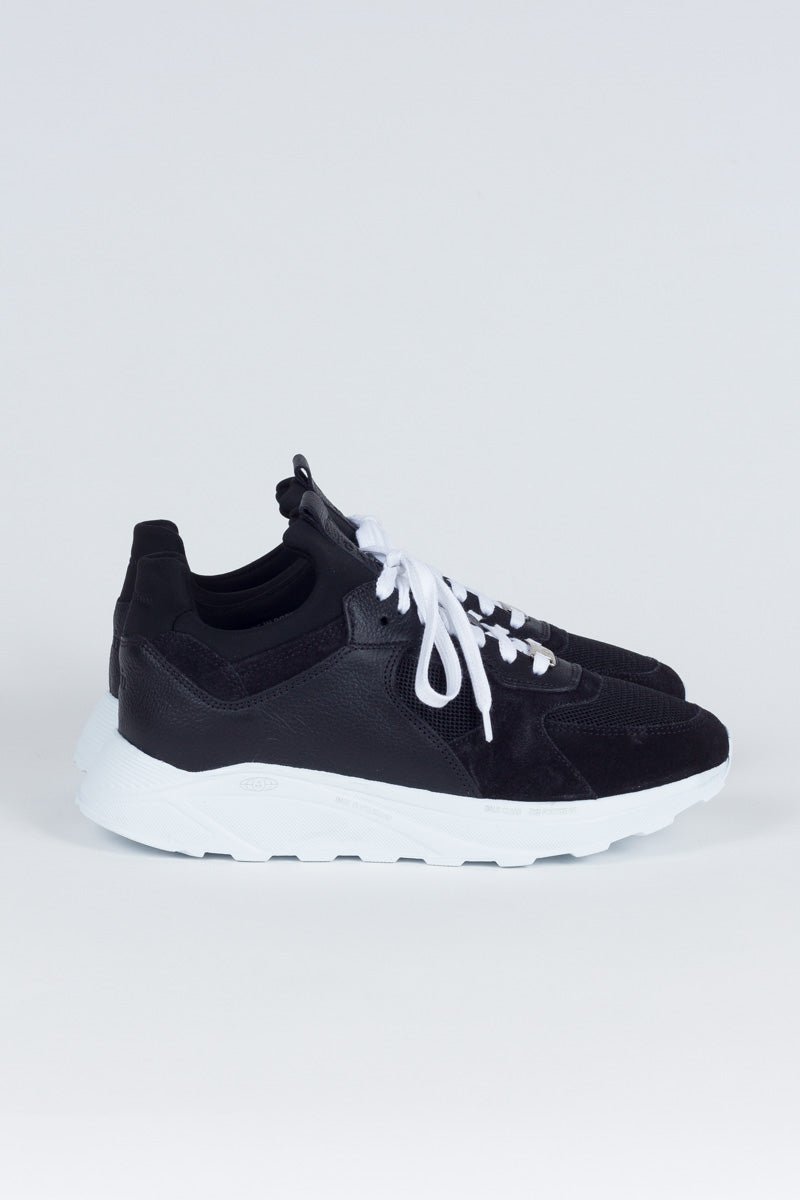 EKNLarch Sneaker | Black Leather + Suede36