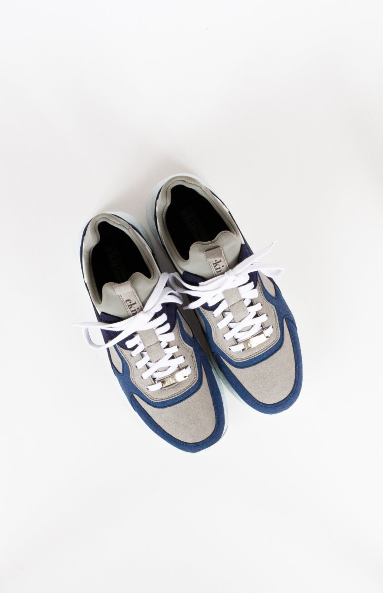 EKNLarch Sneaker | Blue Vegan Leather + Neoprene35