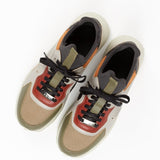 EKNLarch Sneaker | Khaki Vegan Leather + Neoprene36