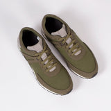 EKNLow Seed Runner | Green Vegan Suede + Canvas36