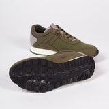 EKNLow Seed Runner | Green Vegan Suede + Canvas36