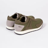 EKNLow Seed Runner | Green Vegan Suede + Canvas36