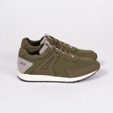 EKNLow Seed Runner | Green Vegan Suede + Canvas36