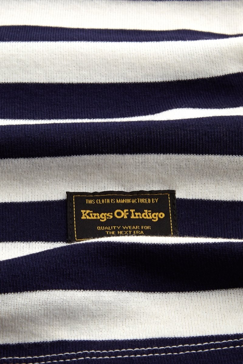 KINGS OF INDIGODarius T-Shirt 2.0 | Navy StripeXS