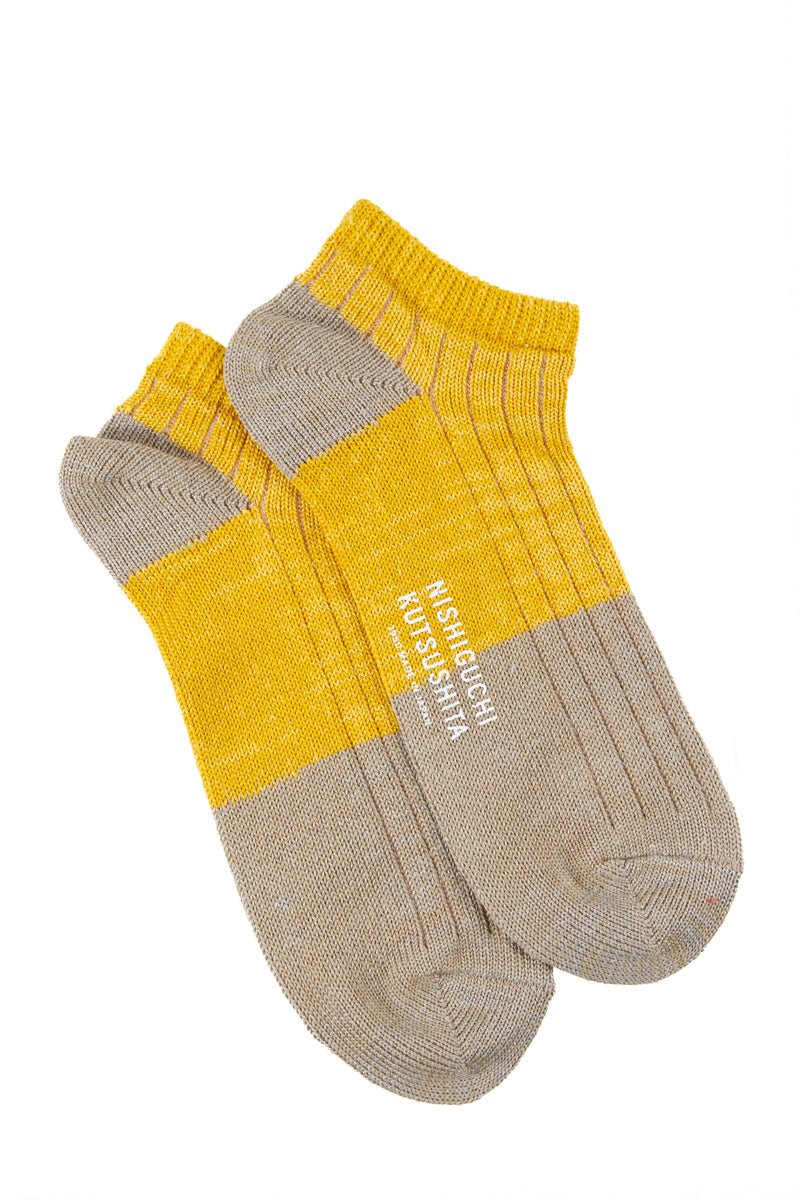 NISHIGUCHI KUTSUSHITABoston Linen Cotton Anklet | Yellow23-25 cm