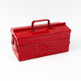 TOYO STEELSteel Two-Stage Toolbox - 35cm - Red