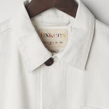 USKEES3001 Button Overshirt | CreamXS