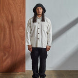 USKEES3001 Button Overshirt | CreamXS