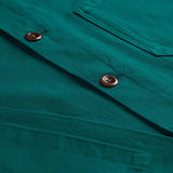 USKEES3001 Button Overshirt | Foam GreenXS