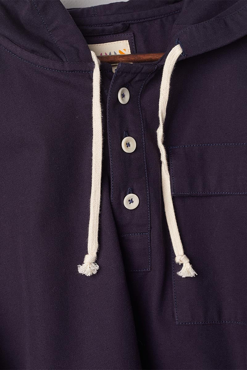 USKEES3012 Button Front Smock | Midnight BlueS