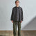 USKEES3013 Button Coach Jacket | CharcoalXS