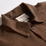 USKEES3013 Button Coach Jacket | ChocolateXS